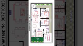 36 X 60 ( 240gaj ) Modern house plan with car parking 2160sqft house plan (Hindi/Urdu).