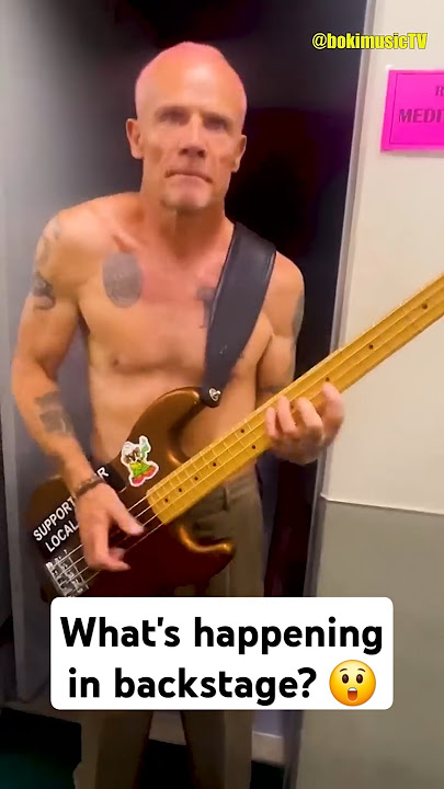 RHCP pre-show preparations (part 1) #redhotchilipeppers #rhcp #shorts