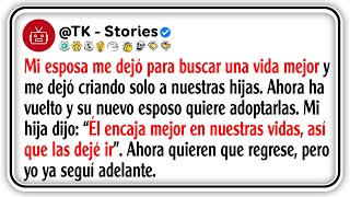 Download Lagu Mi esposa me dejó para buscar una vida mejor y me dejó criando solo a nuestras hijas. Ahora... MP3