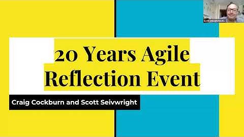 Craig Cockburn & Scott Seivwright: 20 Years of Agile & Beyond