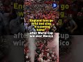 England fans go wild and sing "It's coming home" after World Cup win over Mexico