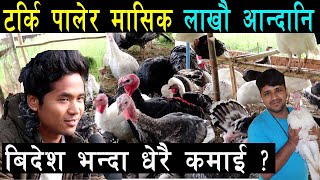 विदेशबाट फर्केर नेपालमा टर्की पालन_ मासिक १००००० आन्दानी_ हेर्नेपनि  भिडियो Turkey farming in Nepal
