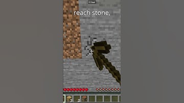 How to make a stone pickaxe! #minecraft #tutorial #memes