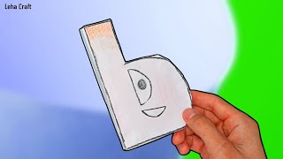 Paper Craft Russian Alphabet Lore Ь Myagkiy Znak Ralr Alphabet Lore