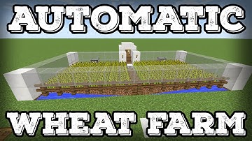 Minecraft Tutorial - Automatic Wheat Farm - Automatic Replanting!(Minecraft 1.8+)