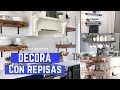 60 IDEAS DE REPISAS CON ESTILO QUE PUEDES HACER TU MISMO PARA DECORAR TU COCINA Y BAÑOS