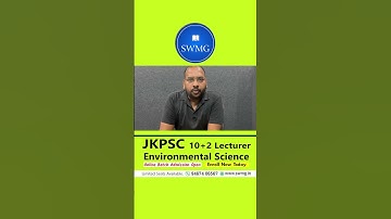 Environmental Science Online Course for JKPSC 2025 Exam II Dr. Mukesh Goyal