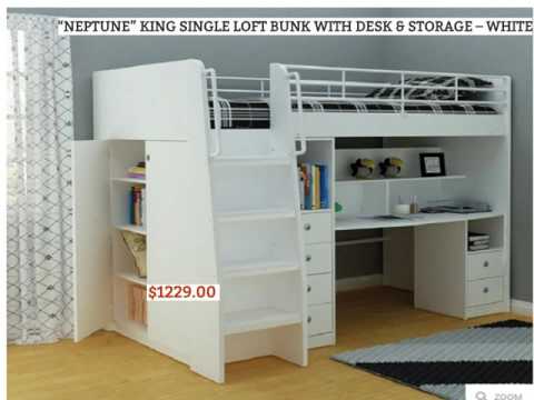 Loft Beds Australia Loft Beds King Single Loft Bed With Desk Loft