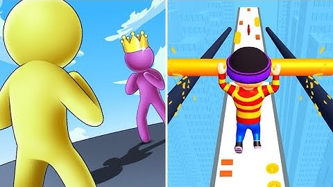 Giant Rush Vs Roof Rails🍎🍅🍇Max New All Walkthrough Levels (Android/IOS) Gameplay VT1N