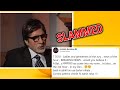 Amitabh Bachchan slammed by Twitterati for joking about coronavirus