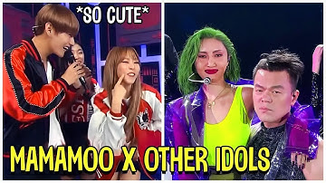 MAMAMOO Cute And Funny Interaction With Other Idols