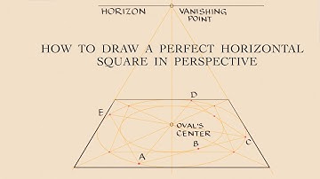 How to Draw a Perfect Horizontal Square in perspective