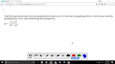 Find the horizontal and vertical asymptotes of each curve. If you have a graphing device, check you…