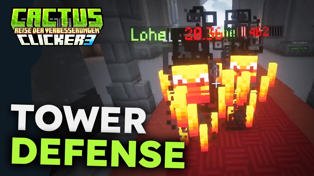 Kaktus Klicker Season 3 Tower Defense Tutorial - Minecraft Playlegend Server