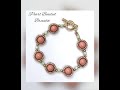 Herringbone Stitch - Pearl Beaded Bracelet - &quot;Melon Balls&quot;