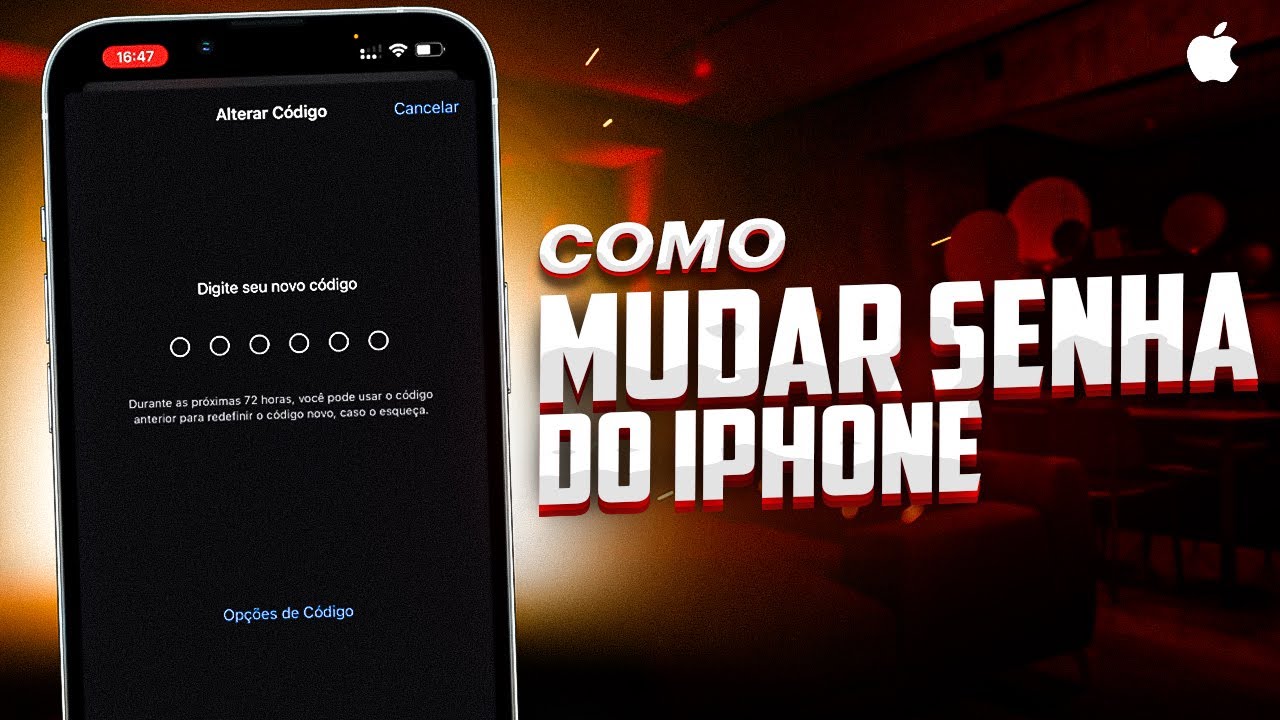 Como MUDAR SENHA DE BLOQUEIO do IPHONE - YouTube