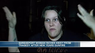 Celebratory gunfire finds Shreveport woman inches from tragedy