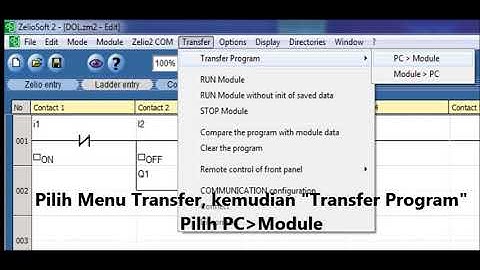 Transfer Program Ladder Zelio Smart Relay PC to Module