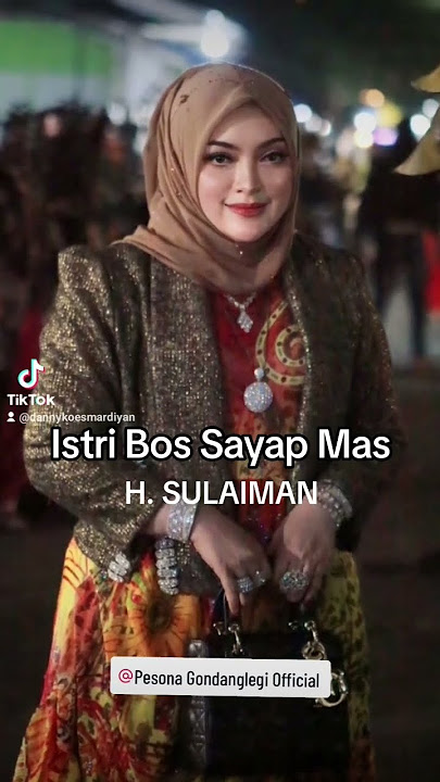 Anggunnya Istri H Sulaiman di Pesona Gondanglegi 2023. Bos Sayap Mas