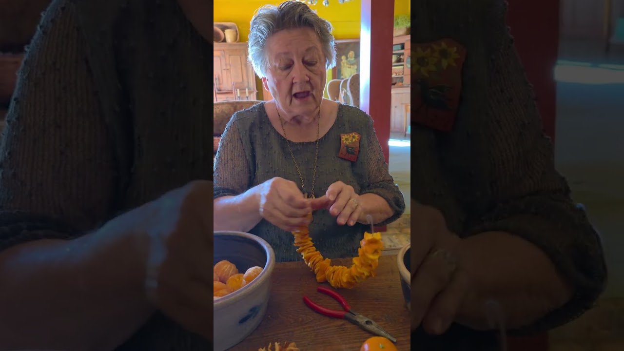 Orange Peel Wreaths and Garlands