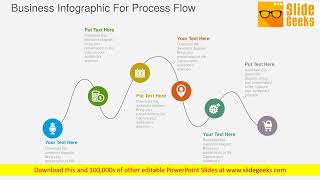 Business Infographic For Process Flow Powerpoint Template