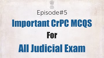 CrPC MCQS | CrPC MCQs for All Judicial Exam | Important CrPC MCQS |Bihar Judicial Exam |