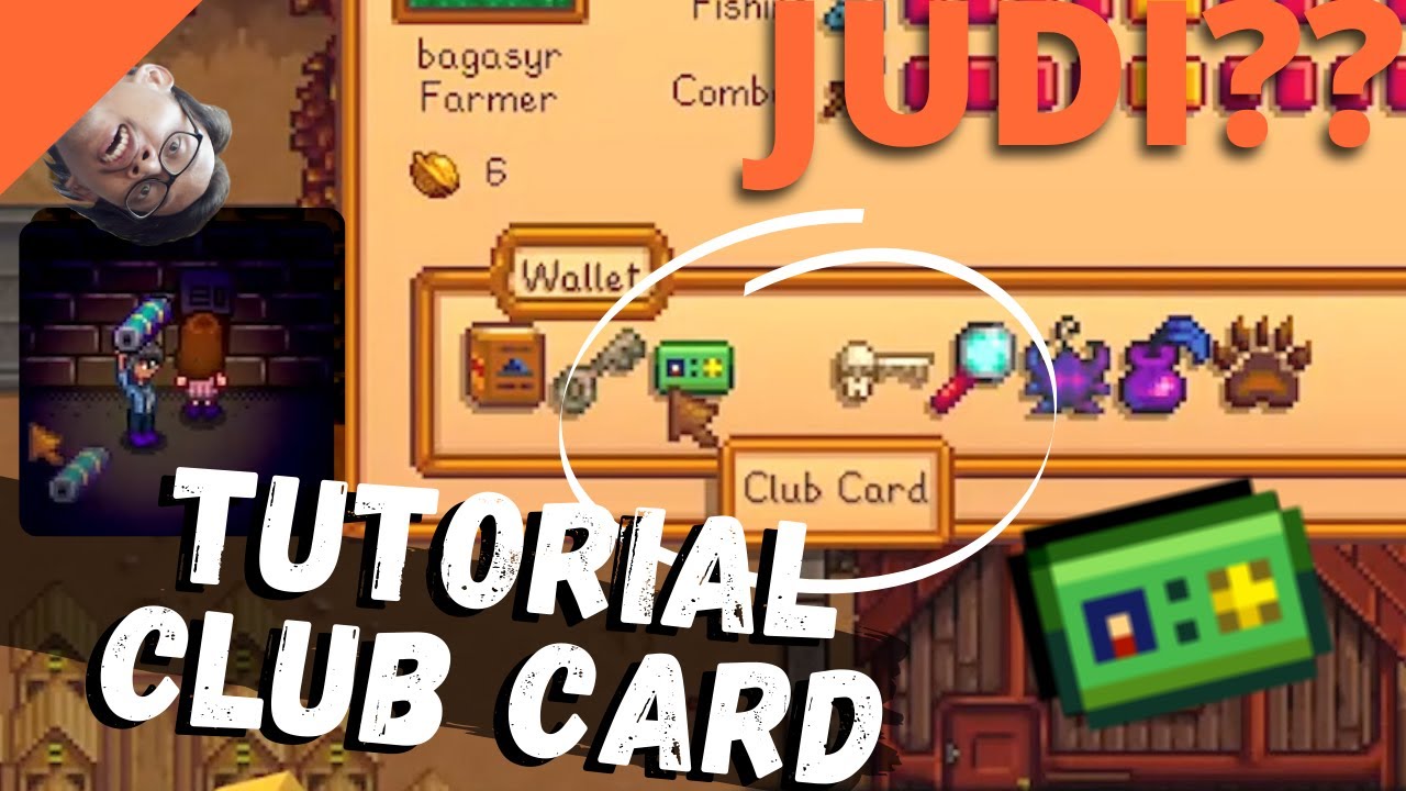 Cara Mendapatkan Tiket Judi CLUB CARD Stardew Valley Indonesia YouTube