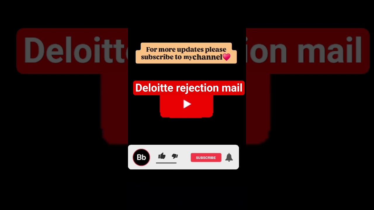 Deloitte rejection mail⚠️❌️ | rejection🚫 | 
