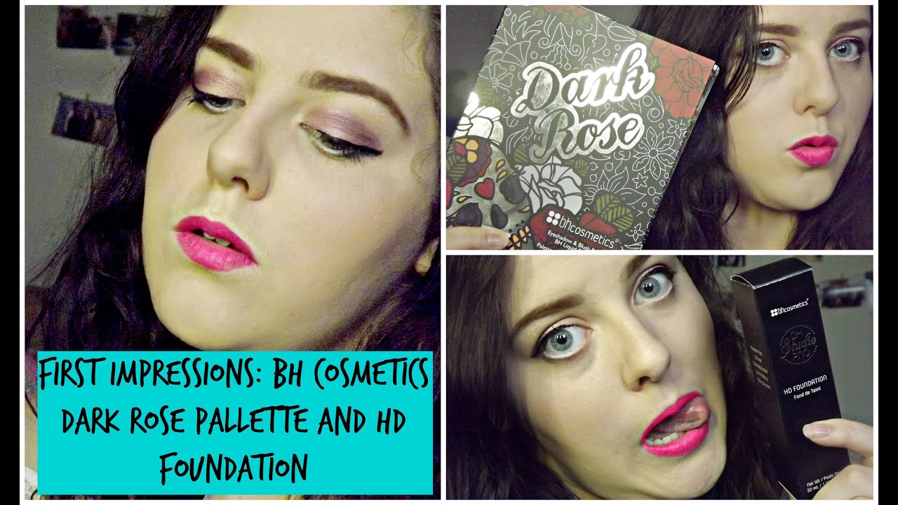 FIRST IMPRESSIONS: BH Cosmetics Dark Rose Palette and HD Studio Pro foundation