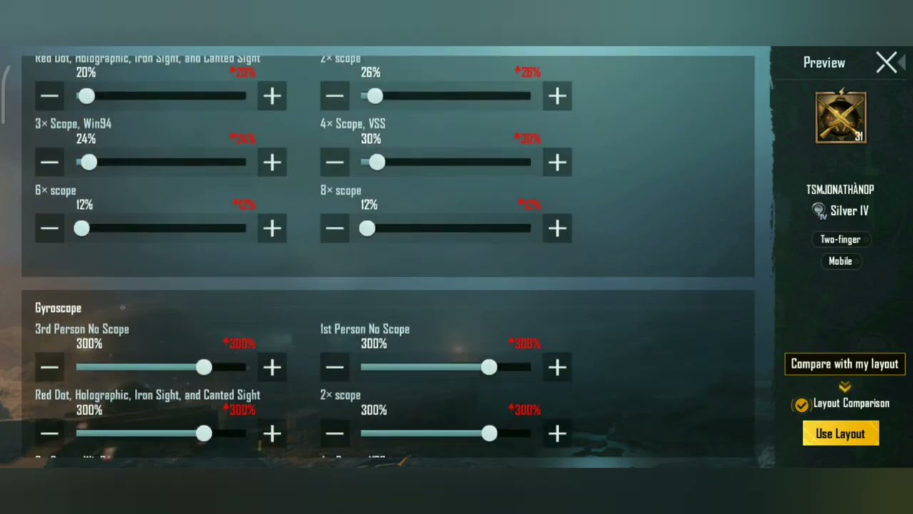 TSM Entity Jonathan New Sensitivity For PMCO I PUBG Mobile