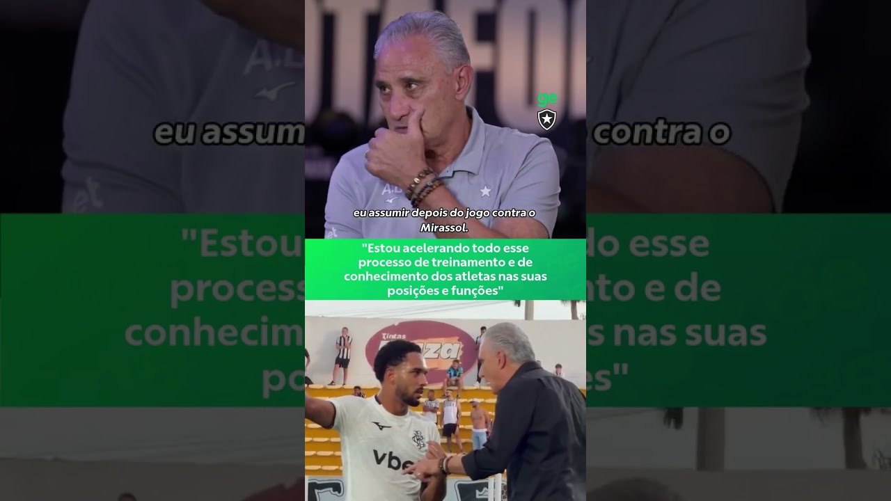 TITE FALA SOBRE CONVITE DO BOTAFOGO E INÍCIO DE TRABALHO NO CLUBE | #shorts | ge.globo