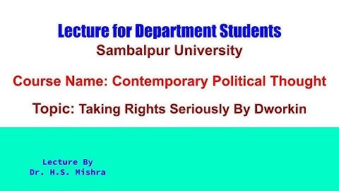 Taking Rights Seriously by Dworkin