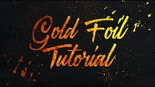 How To Add A Gold Foil Texture To Text In Photoshop