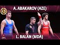 GOLD FS - 86 kg: A. ABAKAROV (AZE) v. L. BALAN (MDA)