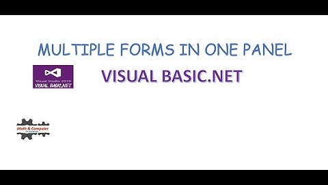 MULTIPLE FORMS IN ONE PANEL