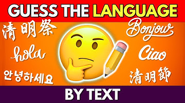 GUESS THE LANGUAGE BY TEXT 📝✅ | 35 World Languages Quiz