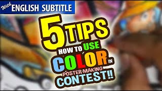 5 Tips sa Paggamit ng Kulay sa Poster Making Contest!!!!  (ENG SUB)