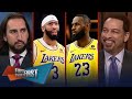 Lakers defeat Thunder, LeBron nears triple-double &amp; AD talks playoffs | NBA | FIRST THINGS FIRST