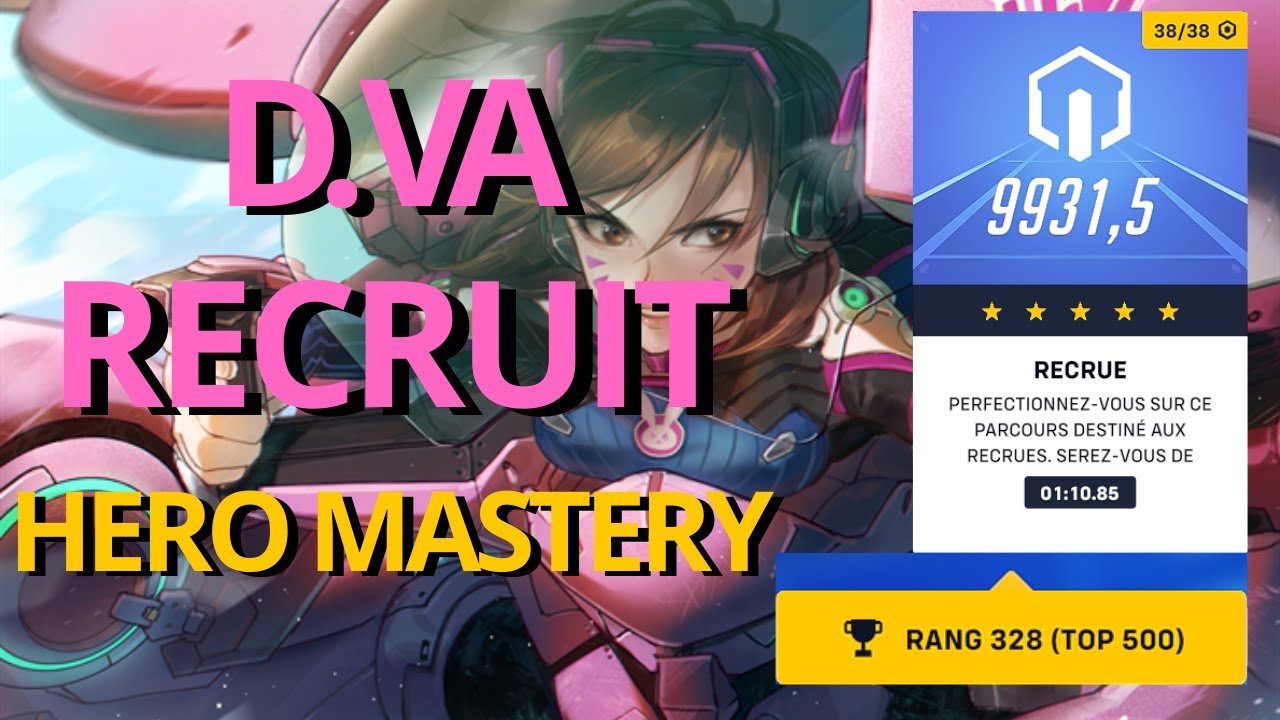 Hero Mastery - D.Va - Recruit Difficulty - Score 9931,5