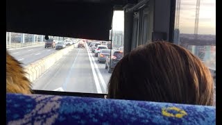 What it's like to take an express bus from Staten Island in a great HOV lane