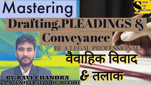 DRAFTING, PLEADINGS & CONVEYANCE by ! SAMARTHYA IAS & JUDICIARY #llb #law #pleading #drafting