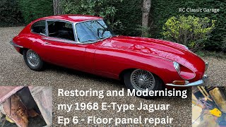 Restoration and moderation of my 1968 Jaguar Etype Ep 6 - floor panel rust repair