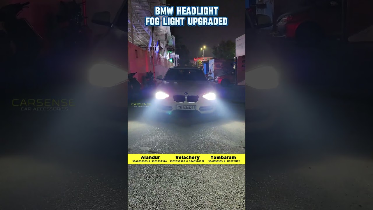 BMW LED Headlight & LED Fog Light Upgraded | Car LED Lights | Car Light Solutions | Car Accessories