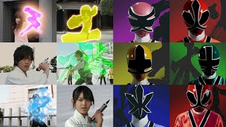 Samurai Sentai Shinkenger All Henshin And Roll Call(Tv Series,Movie,Movie Team Up)