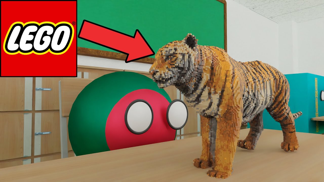 Countryballs School: Build LEGO 3 [3D Animation]