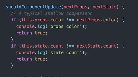 shouldComponentUpdate & PureComponent in React ProgrammingTIL React Tutorial Video Screencast 0014