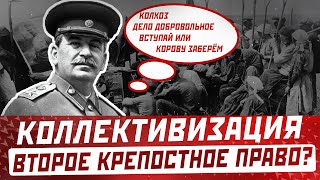 Коллективизация в СССР это второе крепостное право? Зачем это нужно было Сталину