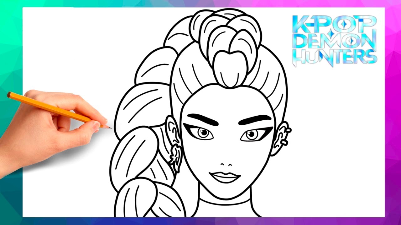 Como Desenhar a RUMI | How to DRAW RUMI K-Pop Warriors