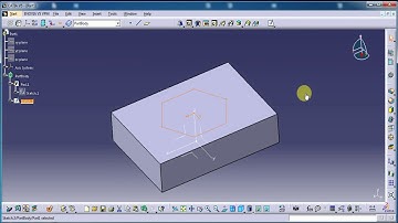 #CATIA V5 TUTORIALS#  || DRAFTED FILLETED POCKET COMMAND ||