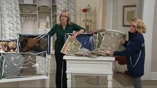 5-Piece Canvas Storage Bag Set with Cedar Inserts on QVC screenshot 4